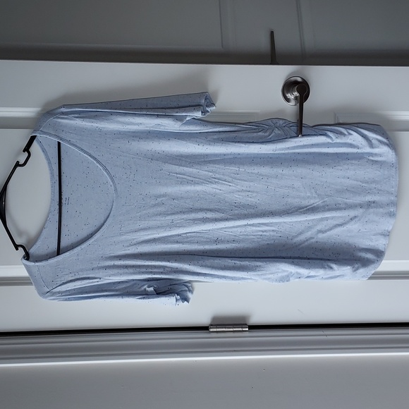 A:Glow xl maternishort sleeve top blue with black dots throughout - Picture 1 of 8